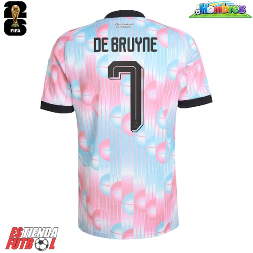 Bélgica Kevin De Bruyne #7 Segunda Equipación Mundial 2026 Manga Corta